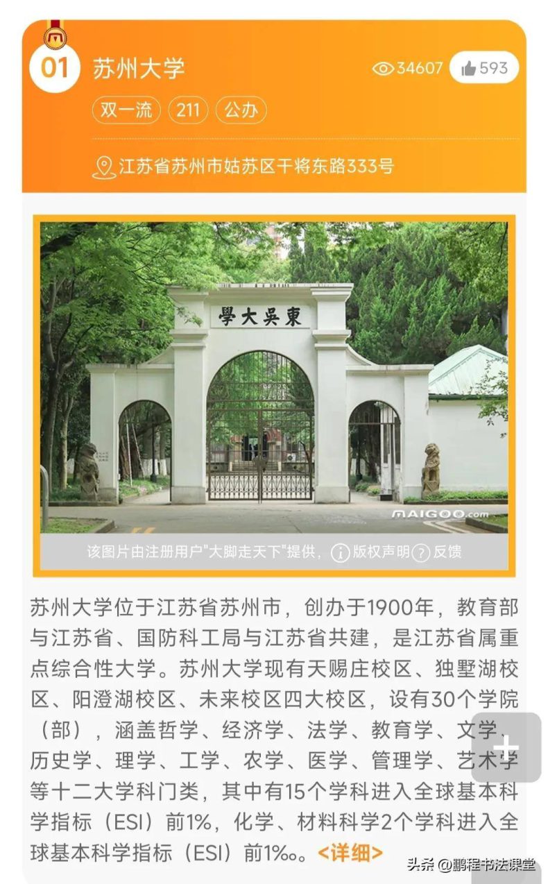 苏州市最好的十所大学（附：江苏省大学50强名单）-1